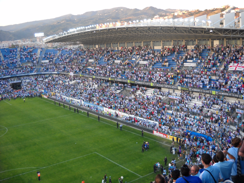 La Rosaleda, on top form, Málaga CF